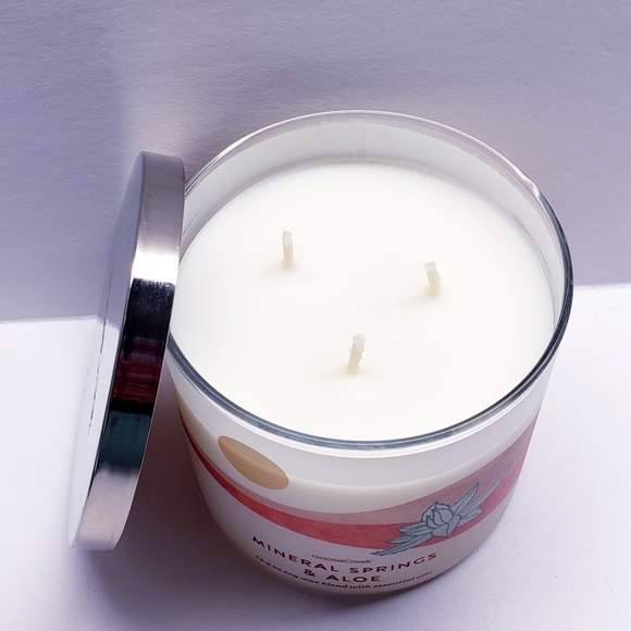 Goose Creek MINERAL SPRINGS & ALOE Large 3-Wick Candle, 14.5 oz - Picture 3 of 5